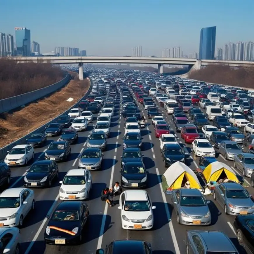 Dünyanın En Uzun Trafik Sıkışıklığı: 12 Gün Beklemek!